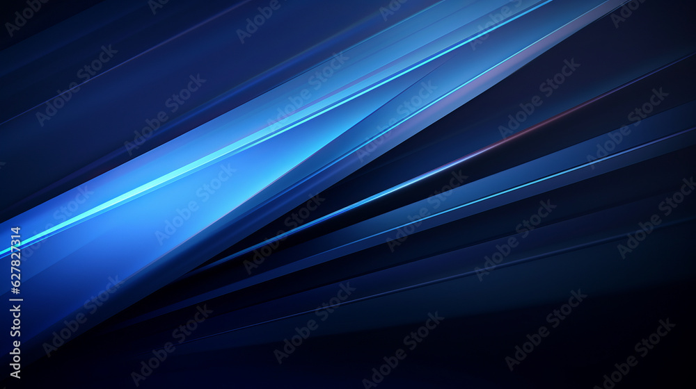 Poster An abstract blue background with intricate lines