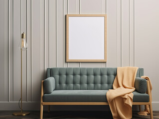 frame on wall, mockup, copy space