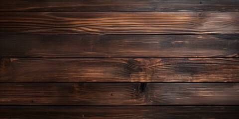 Top view. Dark wooden texture backdrop. Rustic three-dimensional wood texture. Modern wooden facing background