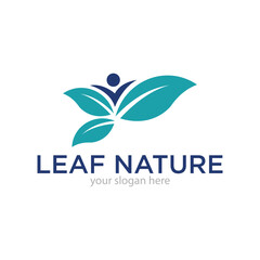 Leaf Nature or Ecology Logo Design Vector