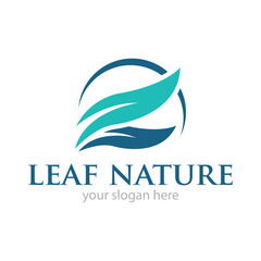 Leaf Nature or Ecology Logo Design Vector
