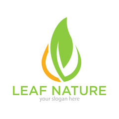 Leaf Nature or Ecology Logo Design Vector