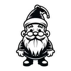 Christmas Santa Claus Face Vector Illustration