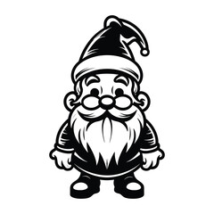 Christmas Santa Claus Face Vector Illustration