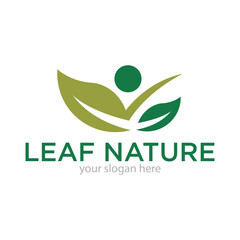 Leaf Nature or Ecology Logo Design Vector
