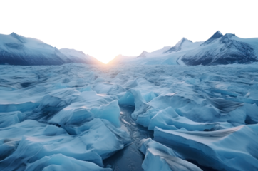 frozen alien winter planet. cold. transparent PNG. 
