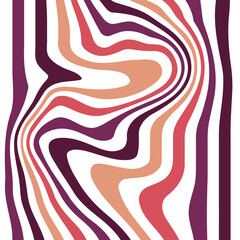 Modern liquify lines colorful background. Abstract liquify line background. Groovy 70s background wavy lines banner. Abstract geometric  swirl illustration