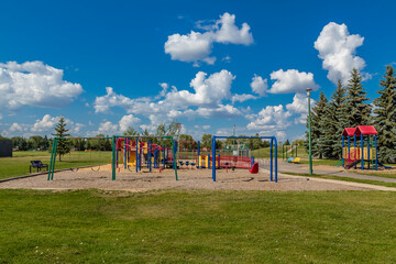 Fototapeta na wymiar Pacific Park in the city of Saskatoon, Canada