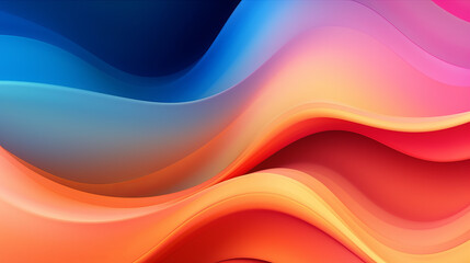 Fototapeta premium A vibrant and dynamic abstract background with flowing wavy shapes
