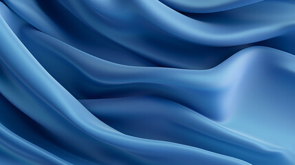 A detailed close-up of a vibrant blue silk fabric