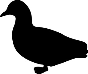 Hunting Duck Silhouette Illustration Vector