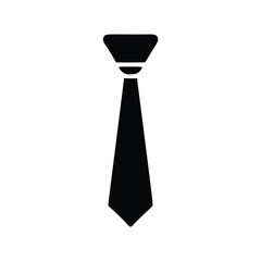 Minimalist Tie Icon Pictogram Style Vector Image