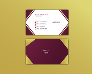 Fototapeta premium professional corporate modern creative business card design template. 