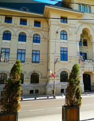 Fototapeta na wymiar Architecture of residental area in Bucharest.