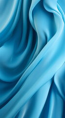 A vibrant blue fabric up close