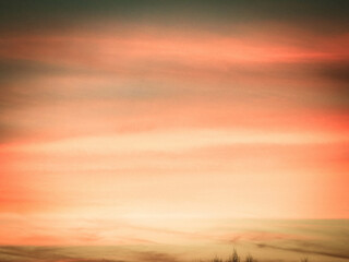 Beautiful sunset sky as nature background.