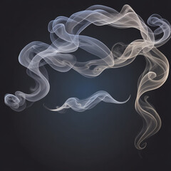 Smoke effects on transparent background