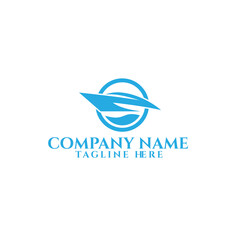 creative Sailboat logo design Vector template
