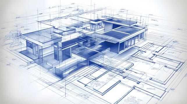 architecture house plan blueprint