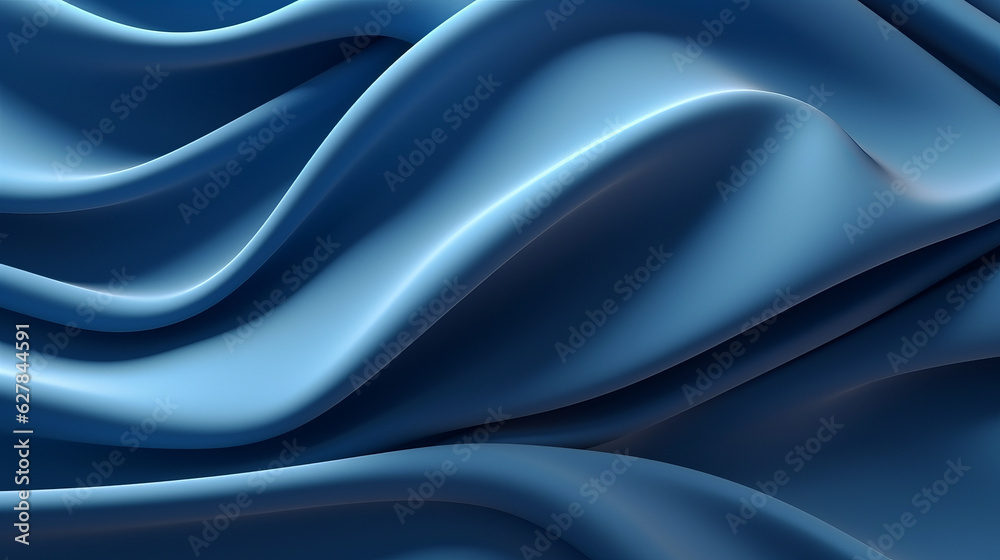 Leinwandbilder a vibrant abstract pattern with flowing blue lines on a textured background