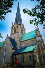 Fototapeta na wymiar Christ Church Cathedral or Cathédrale Christ Church de Fredericton in New Brunswick, Canada