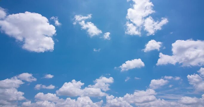 blue sky cloud time lapse