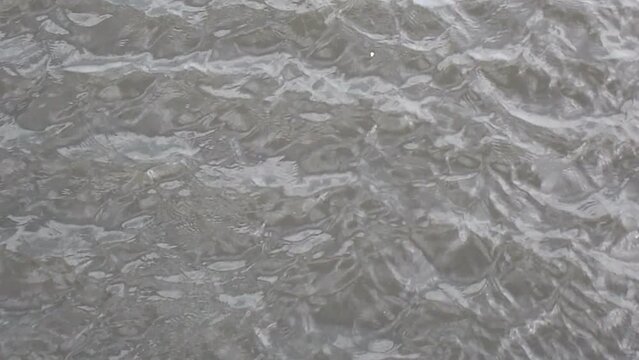 The surface of river water