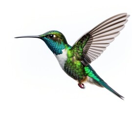Fototapeta premium Flying hummingbird isolated