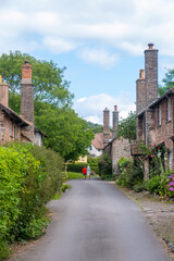 Bossington village somerset england uk 