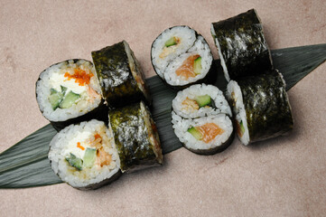 Sushi menu sashimi maki