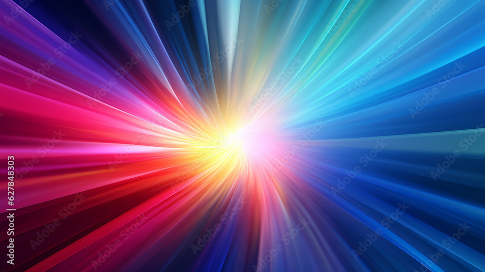 Poster vibrant abstract artwork with colorful lines and shapes