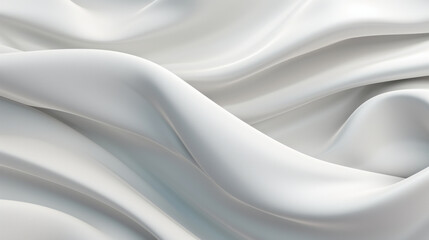 Obraz premium A close-up view of a smooth and pristine white silk fabric