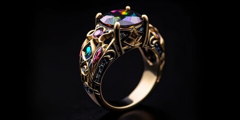 stone ring, generative Ai