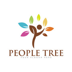 The Tree Nature Logo Design Vector