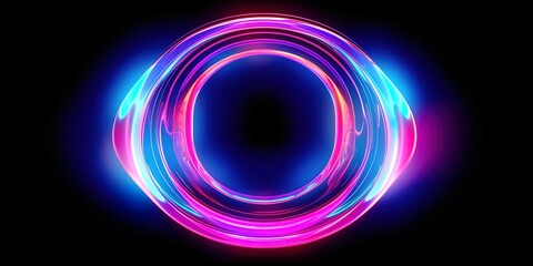 abstract neon background, generative Ai