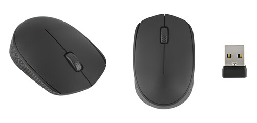 computer manipulator, mouse, on a white background in isolation