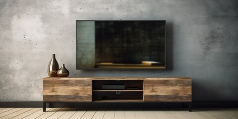 Television in room, generative Ai
