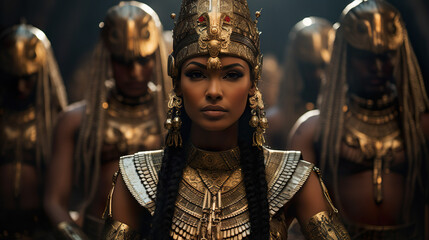 A beautiful Ancient Egyptian priestess