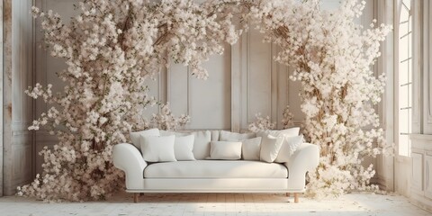 living room decoration, generative ai