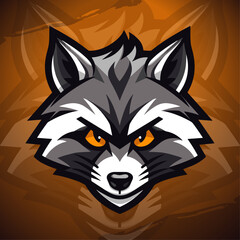 Dynamic Racoon Mascot Logo: Unleashing Sport & Esport Team Spirit! Create Winning Badges, Emblems & Tees