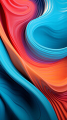 A vibrant cell phone against a colorful backdrop