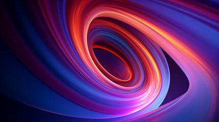 Fototapeta premium A vibrant and mesmerizing light display in a pitch-black environment