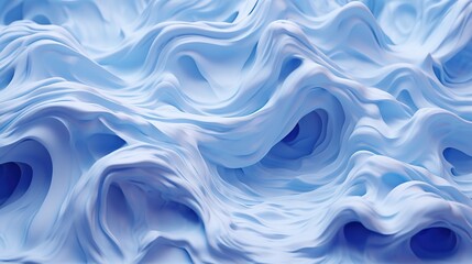 Obraz premium Top view of yellow thick cream. Cosmetic cream or yellow paint. Fluid art texture. Wavy surface. Illustration for banner, poster, cover, brochure or presentation.