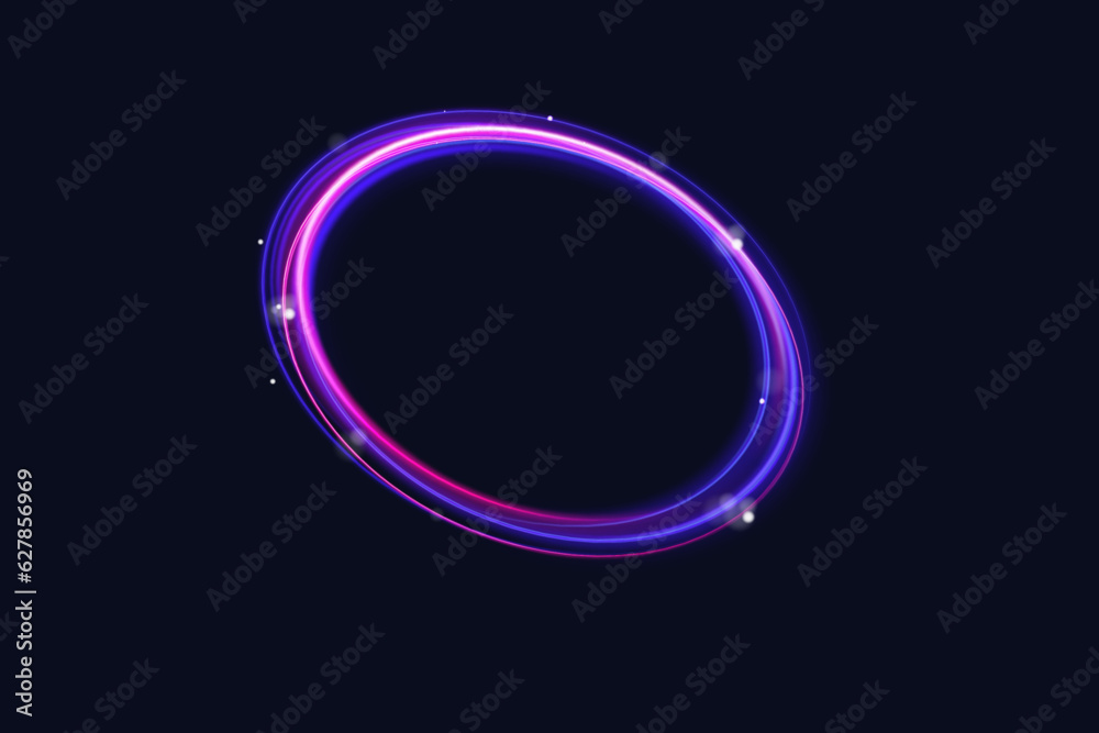 Poster abstract light effect element design on black background