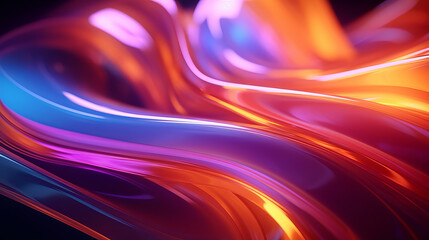 Fototapeta premium A vibrant object against a dark backdrop, showcasing its vibrant colors