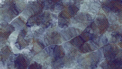 Alcohol ink abstract marble art with halftone mesh