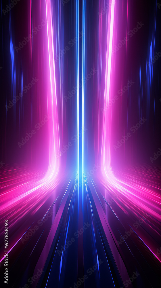 Poster an abstract background with vibrant lines and bold colors