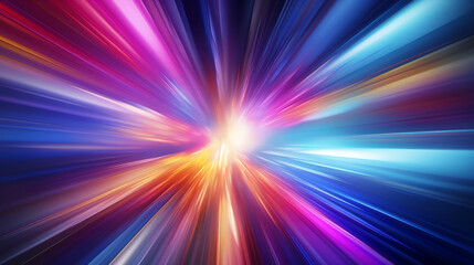 A vibrant and dynamic abstract background with a burst of colorful stars