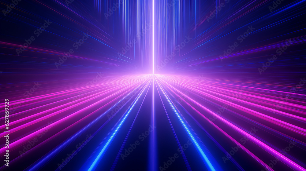 Aufkleber abstract colorful light lines on a vibrant background