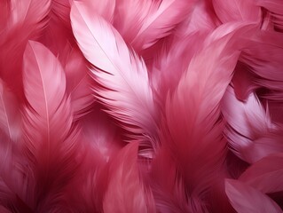 Pink Feathers Background, Clean soft Illustration